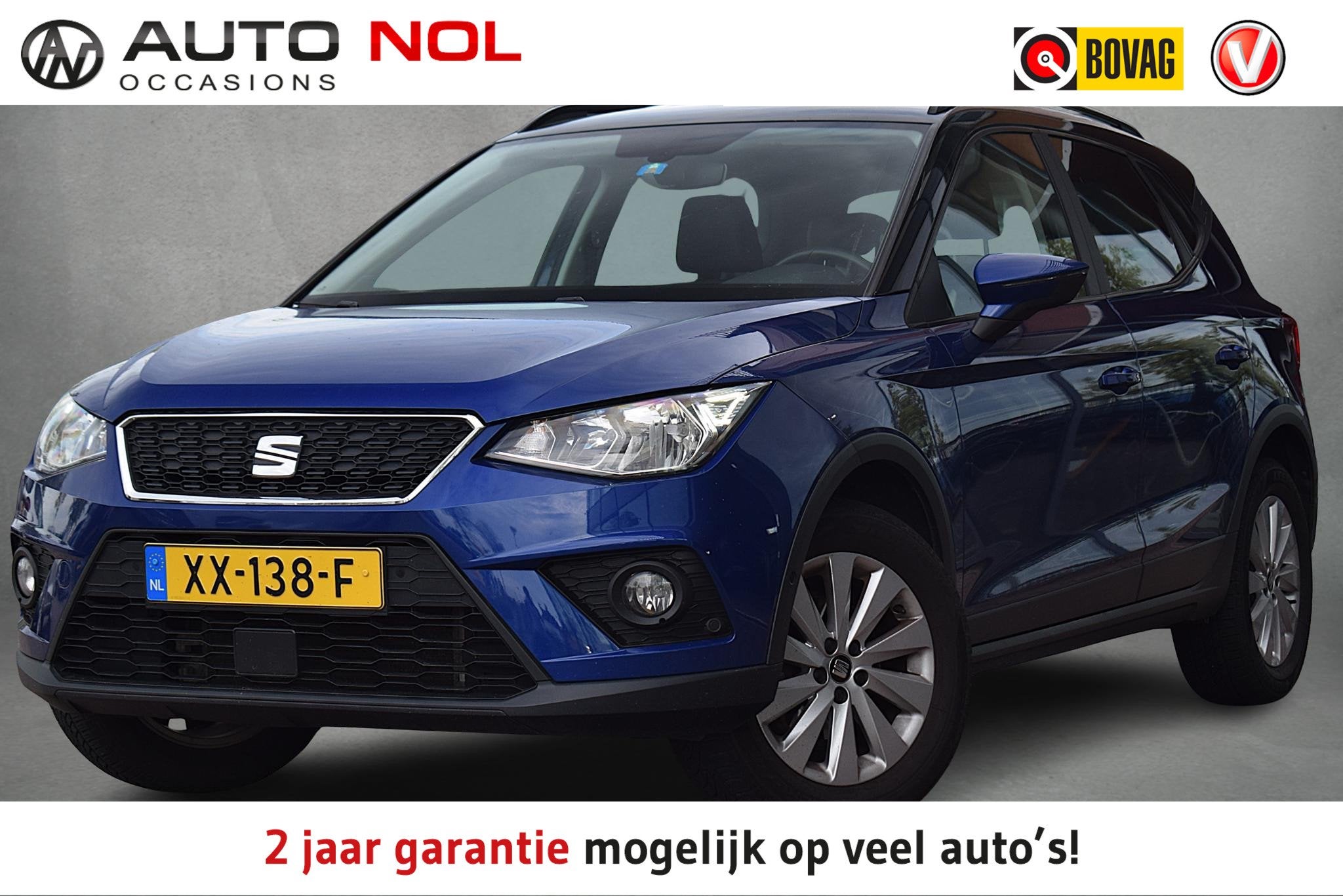 SEAT Arona 1.0 TSI Style Business Intense | Apple CarPlay |, Gebruikt, 95 pk, Blauw, Alcantara
