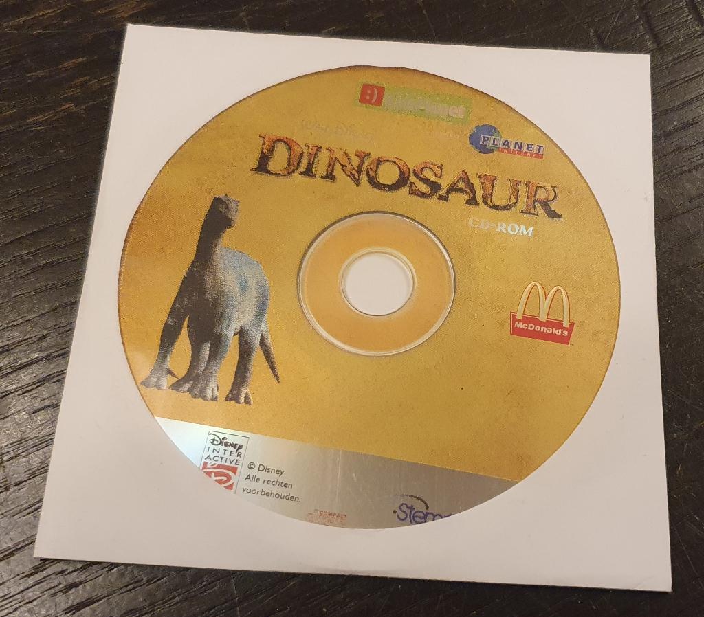 CD-Rom Dinosaur Disney McDonalds Promotional Promo 2000, Verzamelen, Ophalen of Verzenden, Overige figuren, Gebruikt, Overige typen