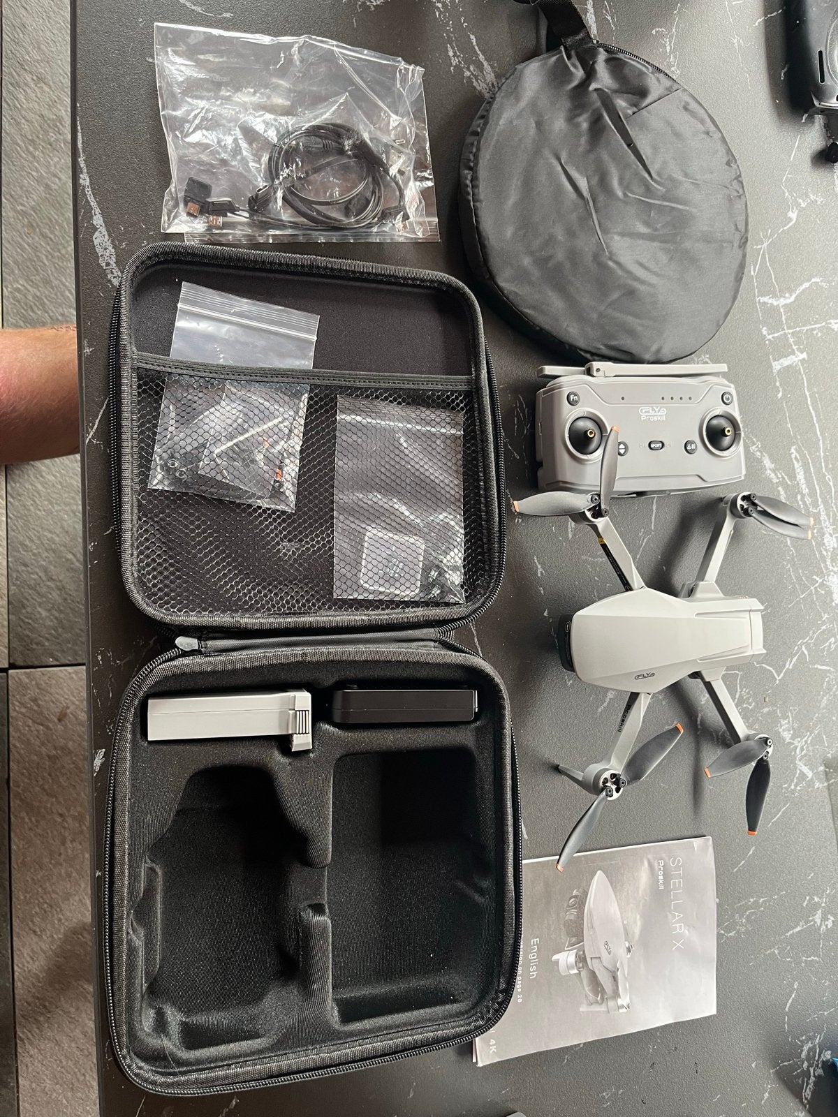 Proskill Stellar X Drone met 4K camera en 3-assige gimbal, 250 tot 900 gram, Cameradrone, 100 tot 1000 meter, Zo goed als nieuw
