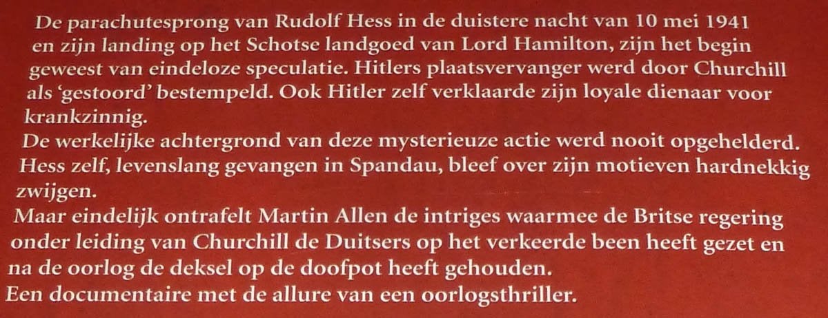 Boek MARTIN ALLEN - Het Hitler-Hess Bedrog, Ophalen of Verzenden, Gelezen