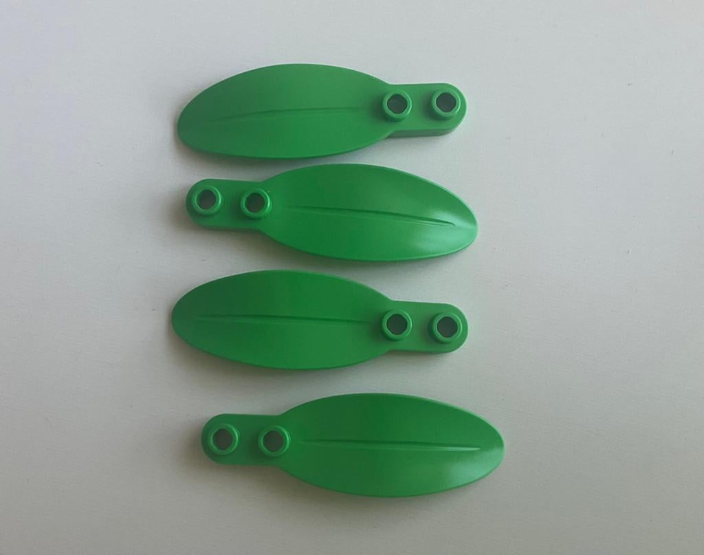 Lego 4 blaadjes helder groen, Ophalen of Verzenden, Nieuw, Losse stenen, Lego