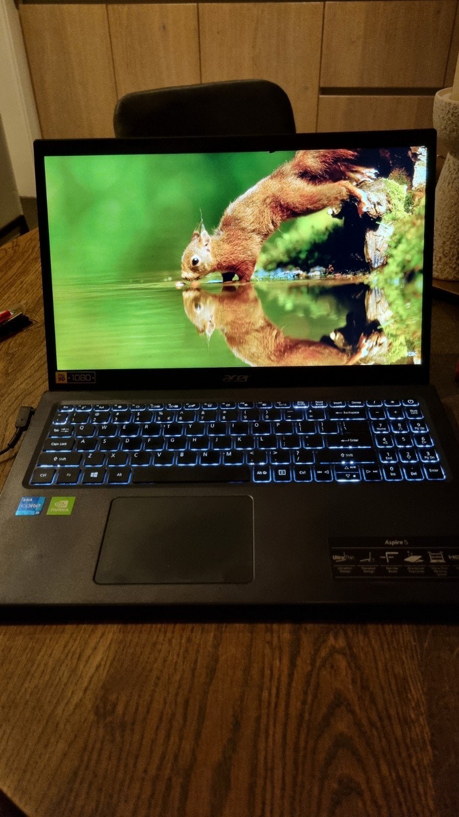 Acer Aspire 5 Gaming Laptop - i5-1135G7, 16GB RAM, 477GB SSD, Met videokaart, 2 tot 3 Ghz, 477 GB, Intel Core i5-1135G7