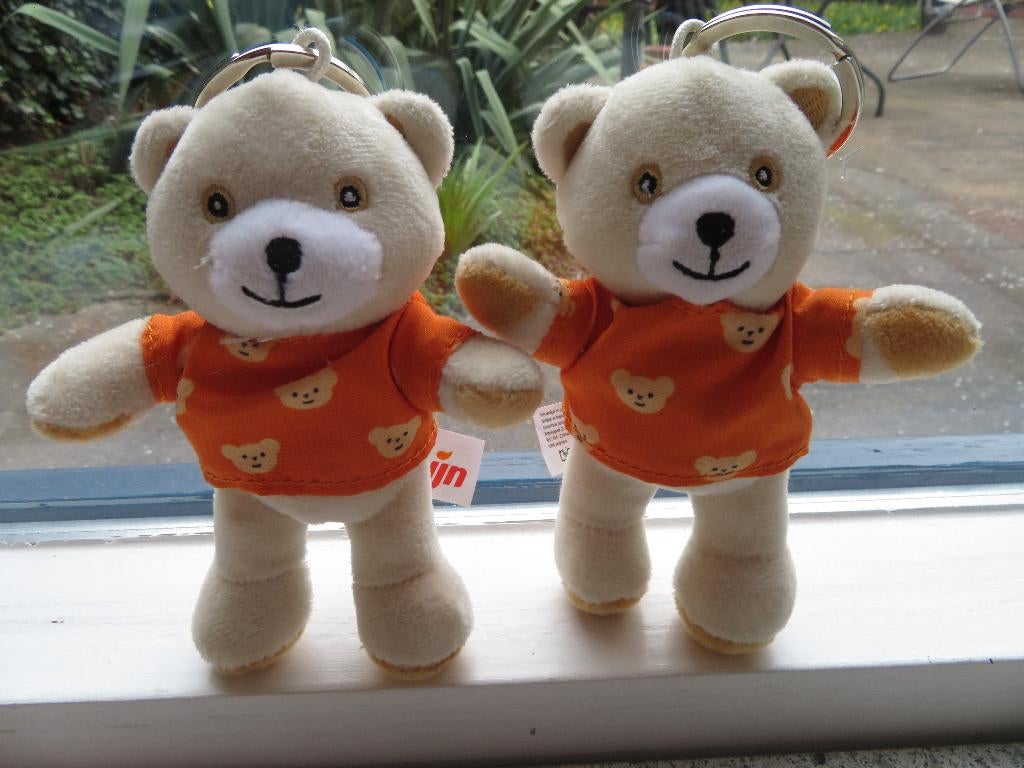 Robijnbeertje Robijn beertje in oranje shirtje + berenkopjes, Kinderen en Baby's, Speelgoed | Knuffels en Pluche, Beer, Ophalen of Verzenden