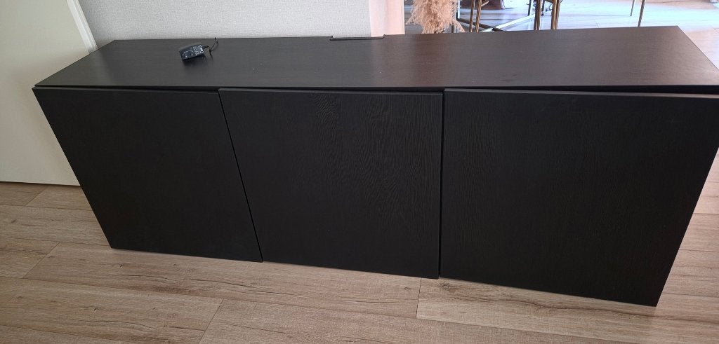 Ikea Besta zwartbruin, 180x42x64 cm, Ophalen, Gebruikt, 150 tot 200 cm, Minder dan 100 cm