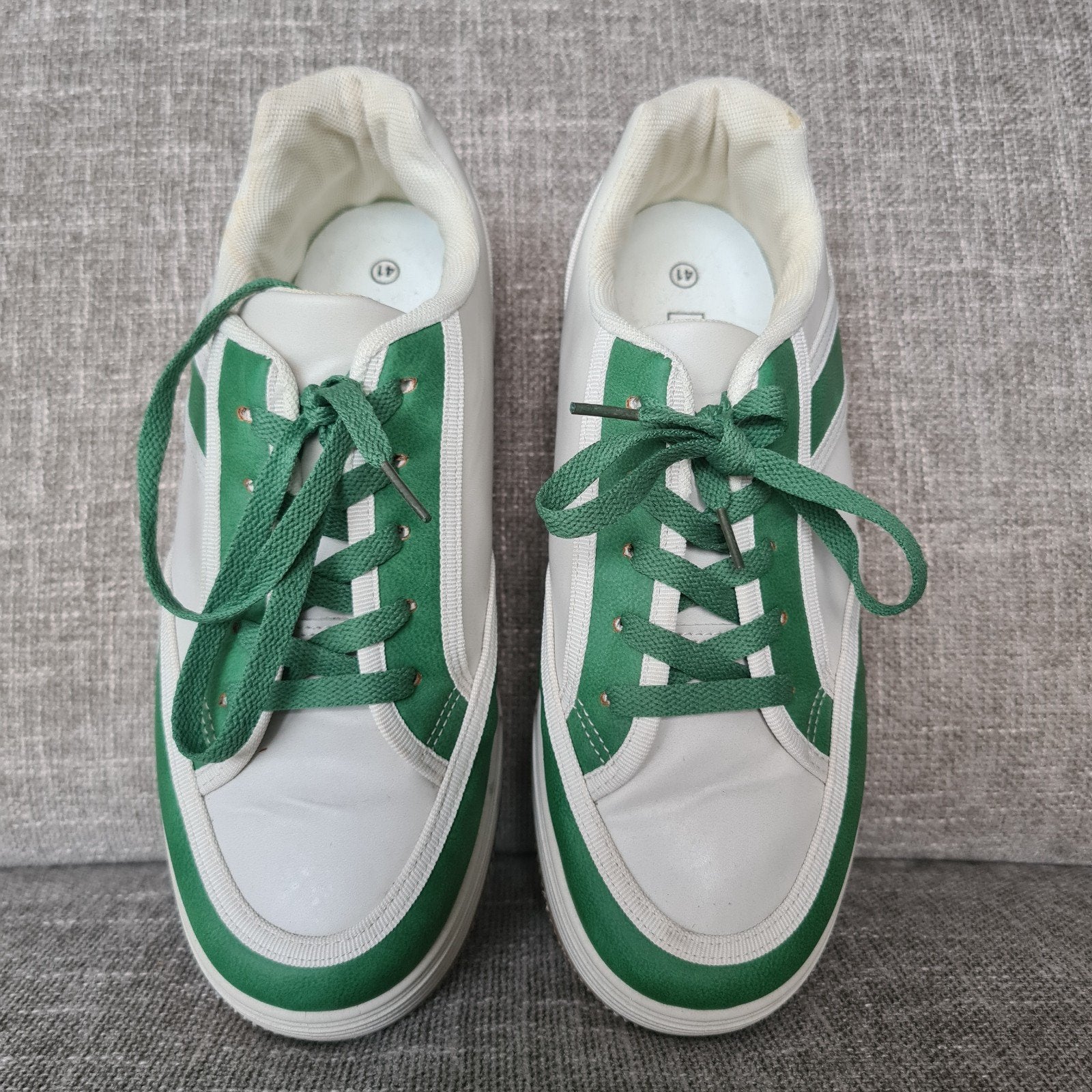 Merry Scott Sneakers Maat 41 - Wit/Groen, Ophalen, Wit, Sneakers of Gympen, Gedragen