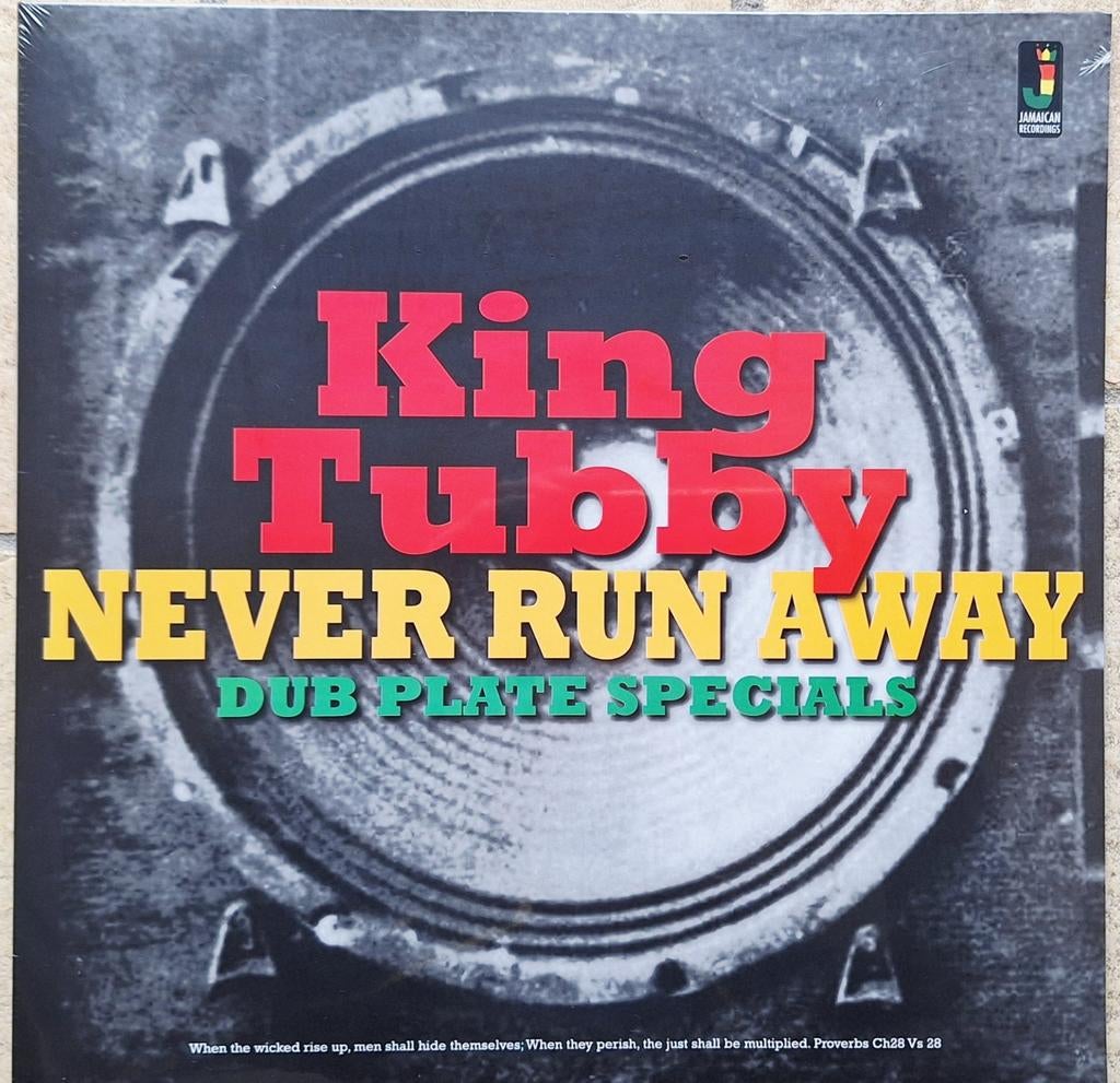 King Tubby - Never Run Away Dub Plate Specials (reggae LP), Geseald, Ophalen of Verzenden, 1970 - 1979, 12 inch