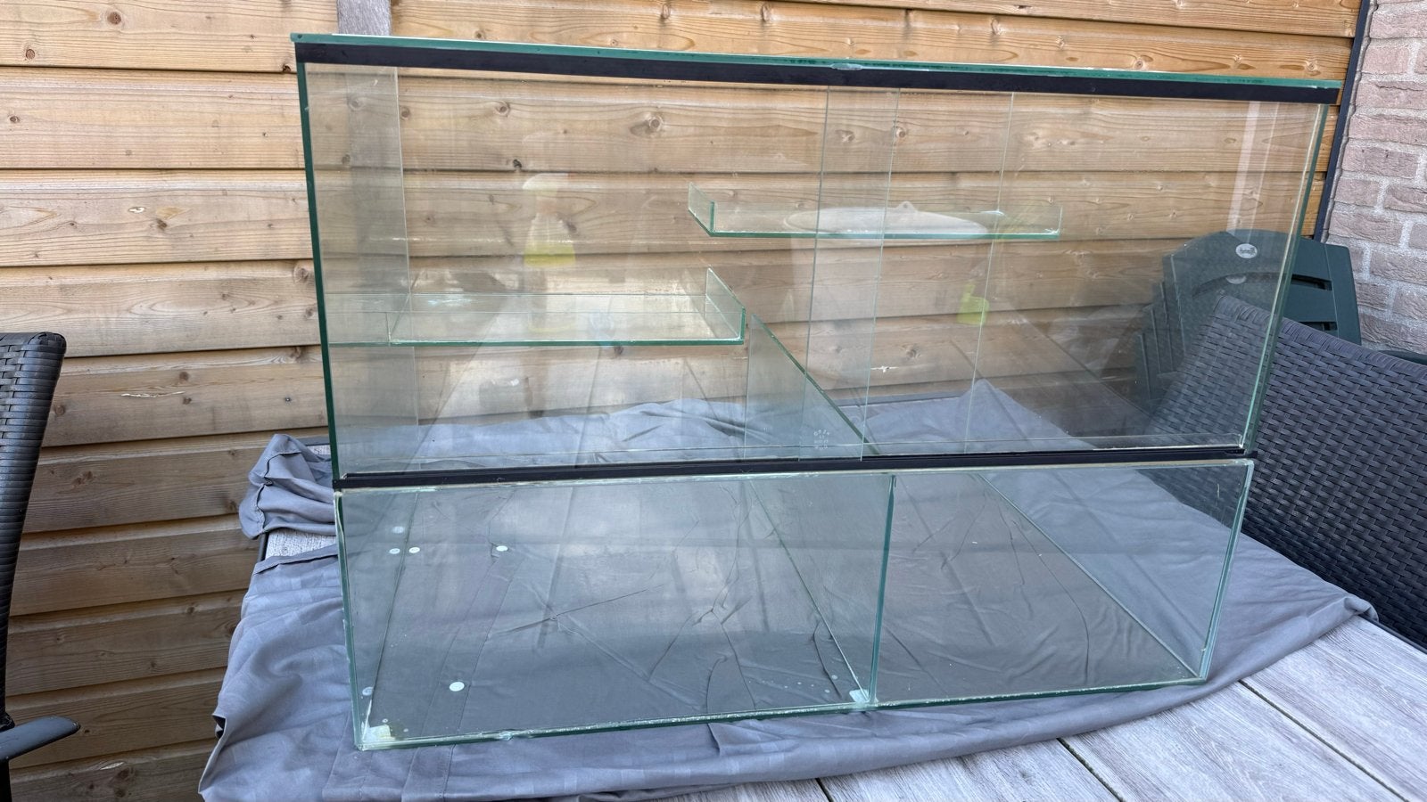 Gerbilarium van glas ook andere knaagdieren of reptielen, Dieren en Toebehoren, Ophalen, Gebruikt, Terrarium of Paludarium