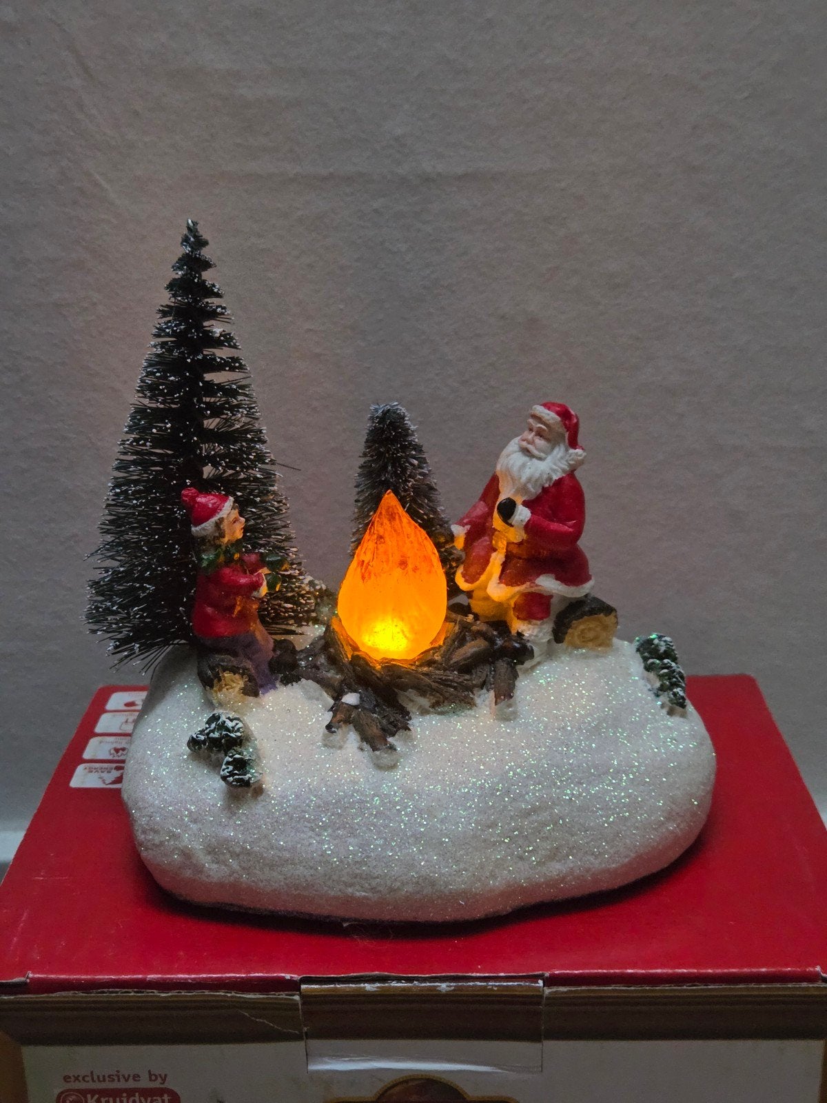 Luville - kerstman met kampvuur, Ophalen of Verzenden, Zo goed als nieuw
