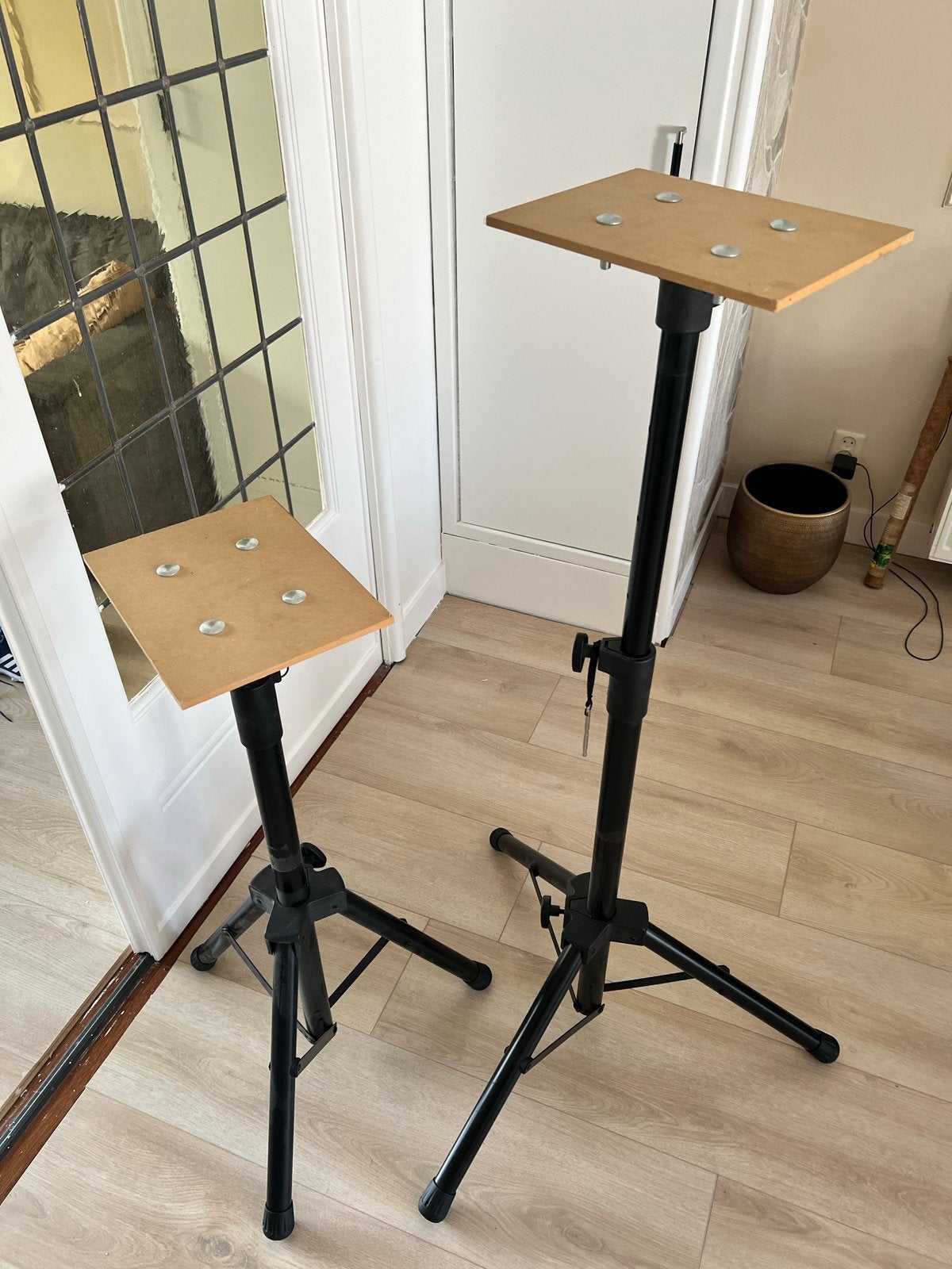 Zgan Speakerstandaards - Set van 2, Ophalen, Zo goed als nieuw, Instrumentstandaard, Speaker