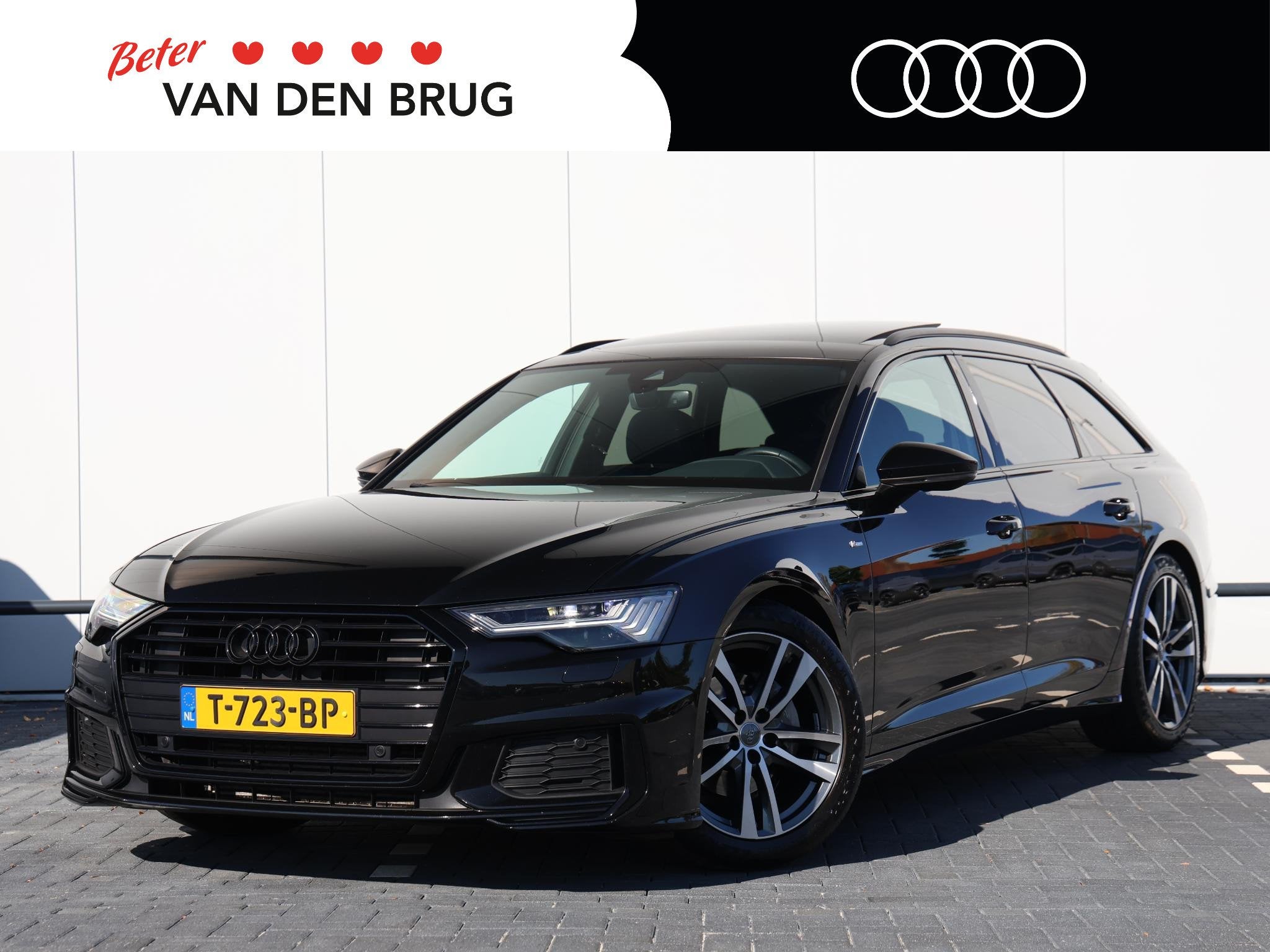 Audi A6 Avant 40 TFSI S edition Competition | Elektr. stoele, Auto's, Audi, Gebruikt, Leder en Stof, Zwart, Origineel Nederlands