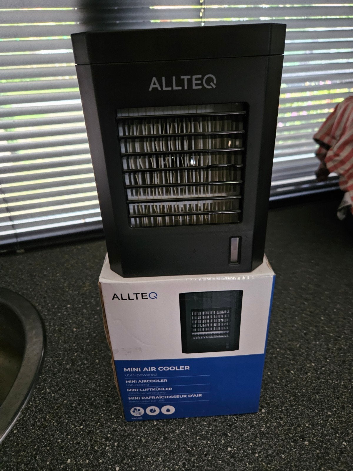 2x ALLTEQ Mini Aircooler - Compacte Luchtkoeler, Minder dan 60 m³, Nieuw, 3 snelheden of meer, Ophalen of Verzenden