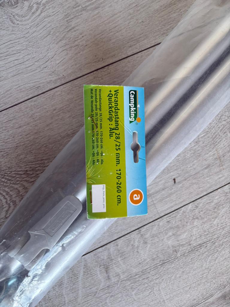 Camping verandastang 28 / 25 mm, Ophalen of Verzenden, Zo goed als nieuw