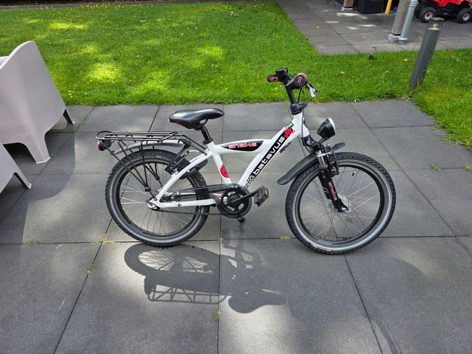 Batavus Snake 20 inch wit, Ophalen, 20 inch of meer, Gebruikt, Velgrem