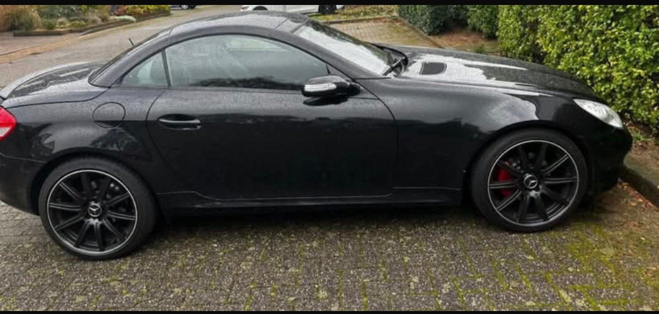 Mercedes-Benz SLK 1.8 Slk200 Kompr Roadster AUT 2007 Zwart, Auto's, Mercedes-Benz, Automaat, Achterwielaandrijving, Zwart, 4 cilinders