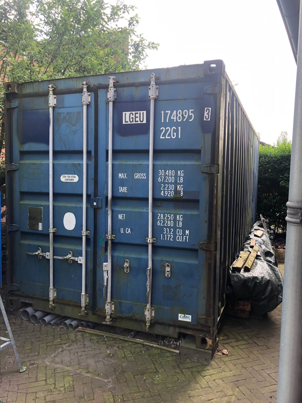 20 ft Container, Ophalen of Verzenden, Gebruikt, Containerberging