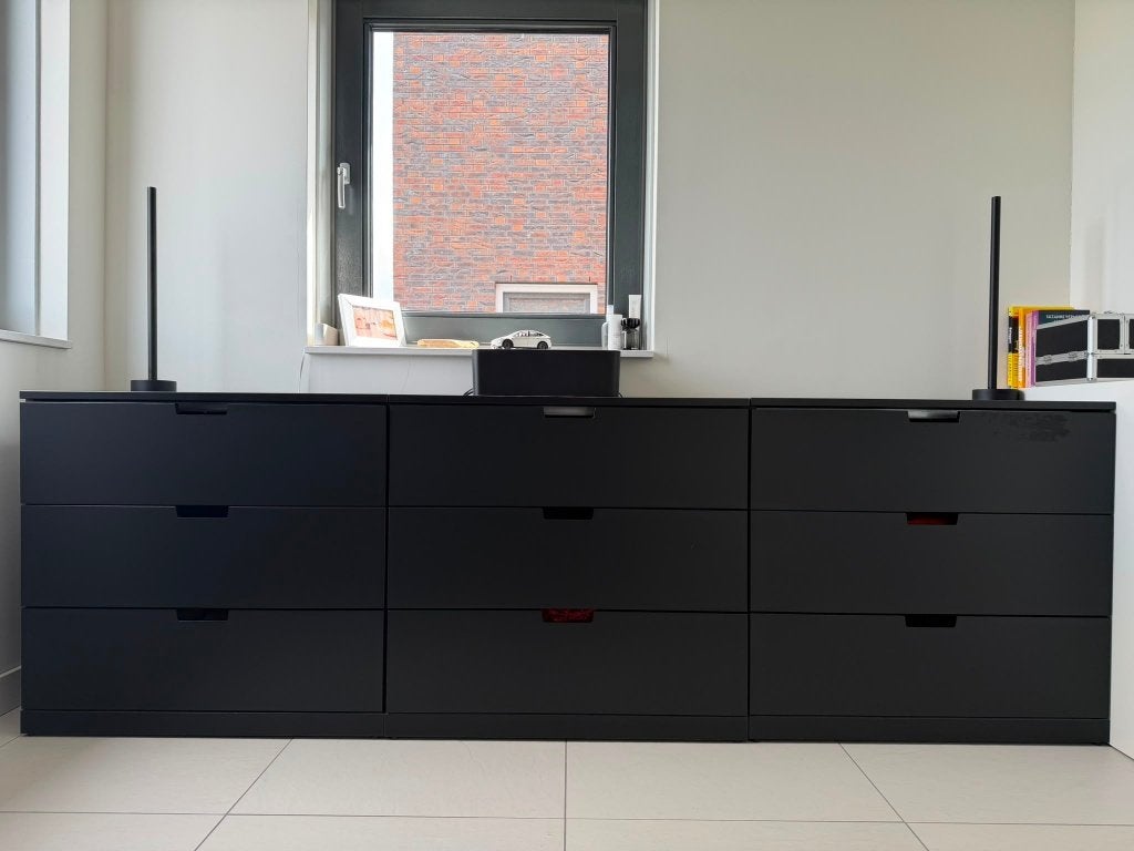 IKEA NORDLI ladekast 3 lades antraciet, Ophalen, Overige materialen, 50 tot 100 cm, 3 of 4 laden