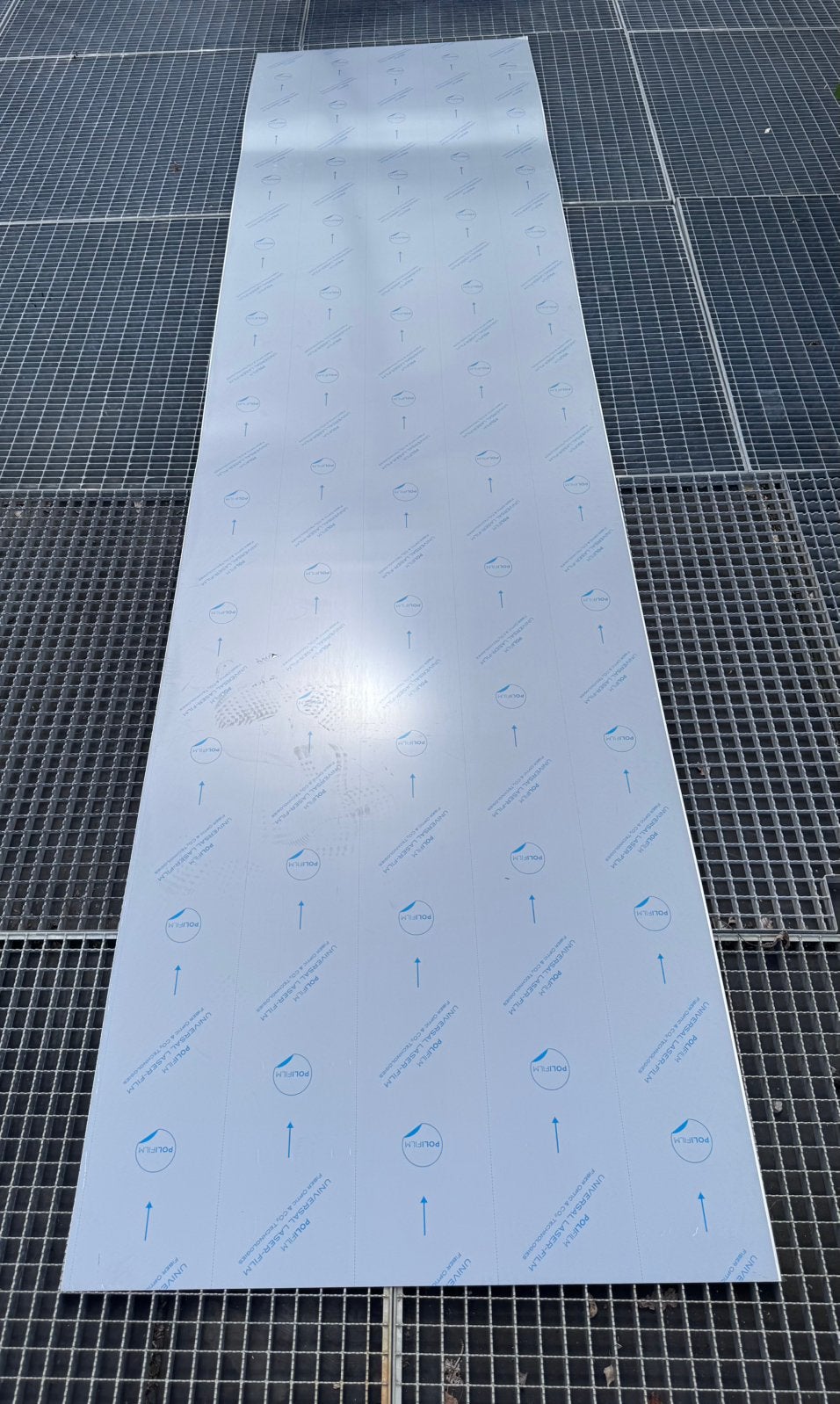nieuwe RVS 316 plaat met folie 400 cm x 100 cm x 1 mm, Doe-het-zelf en Verbouw, Ophalen, Nieuw, Overige metalen