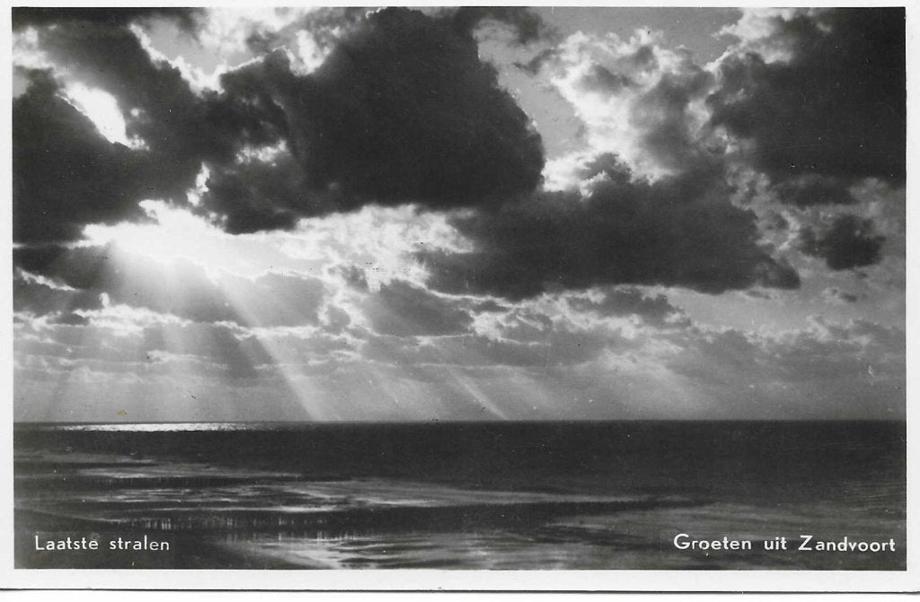 Zandvoort- -Laatste Stralen., Ophalen of Verzenden, 1960 tot 1980, Ongelopen, Noord-Holland