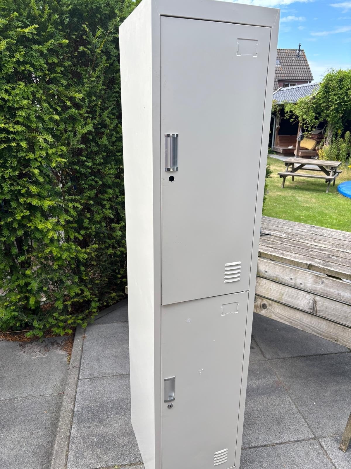 metalen kast, Ophalen, Gebruikt