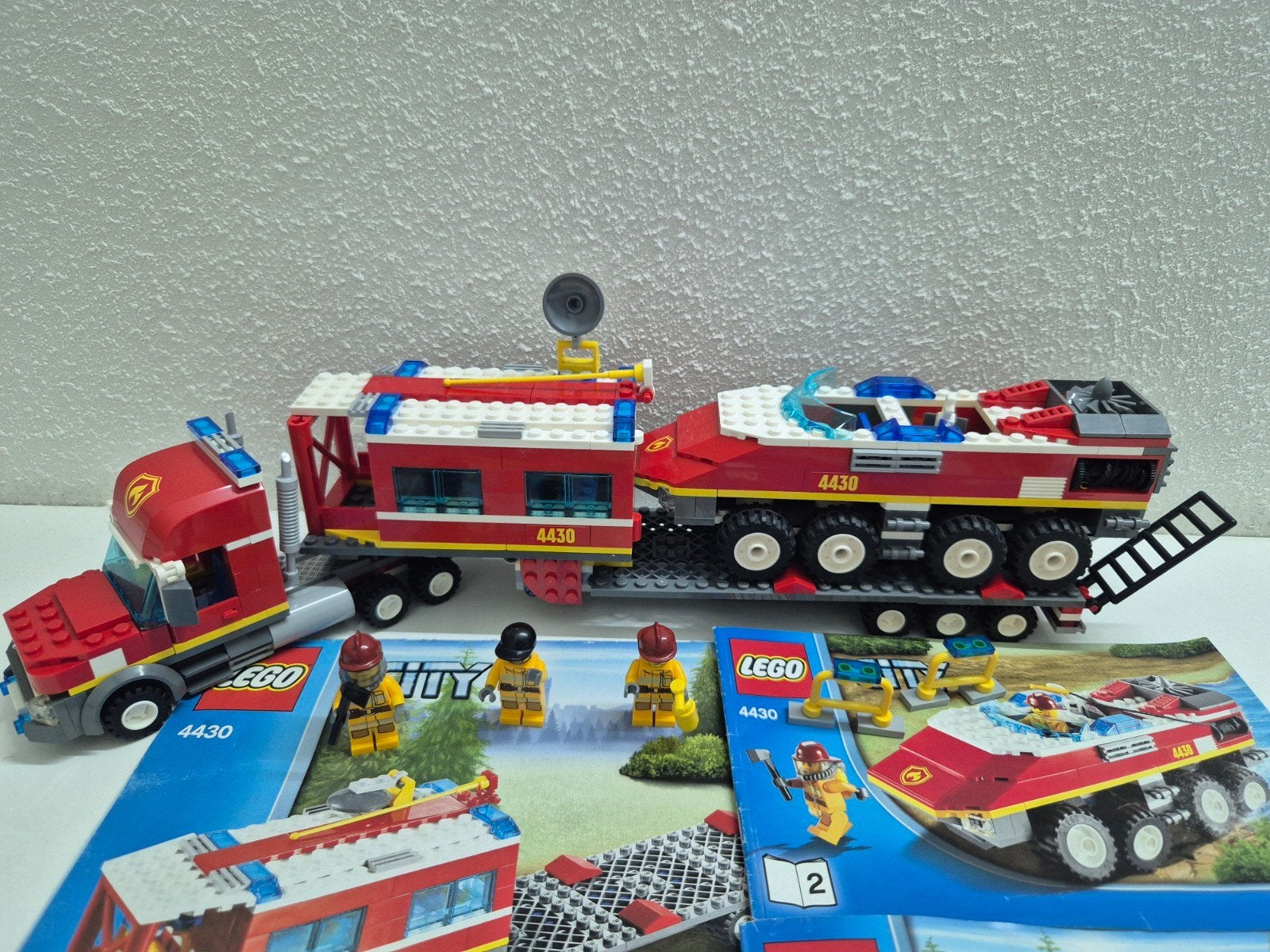 LEGO City 4430 Brandweerwagen met aanhanger en boot, Lego, Ophalen of Verzenden, Complete set, City