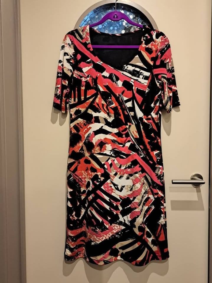 Jurk, Damart, Vila, Talking French, mt M, Kleding | Dames, Maat 38/40 (M), Overige kleuren, Ophalen of Verzenden, Zo goed als nieuw