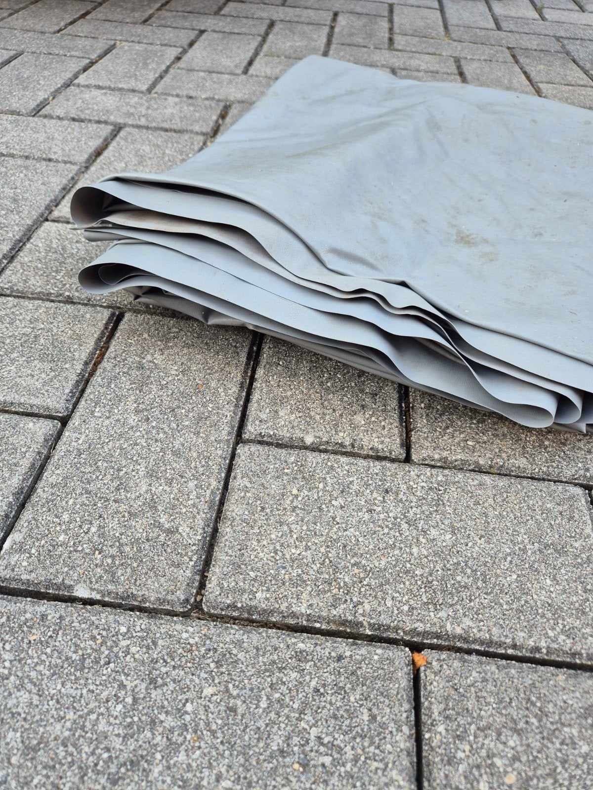 PVC grondzeil 550x250cm, ideaal voor voortent ondervloer, Ophalen of Verzenden, Gebruikt