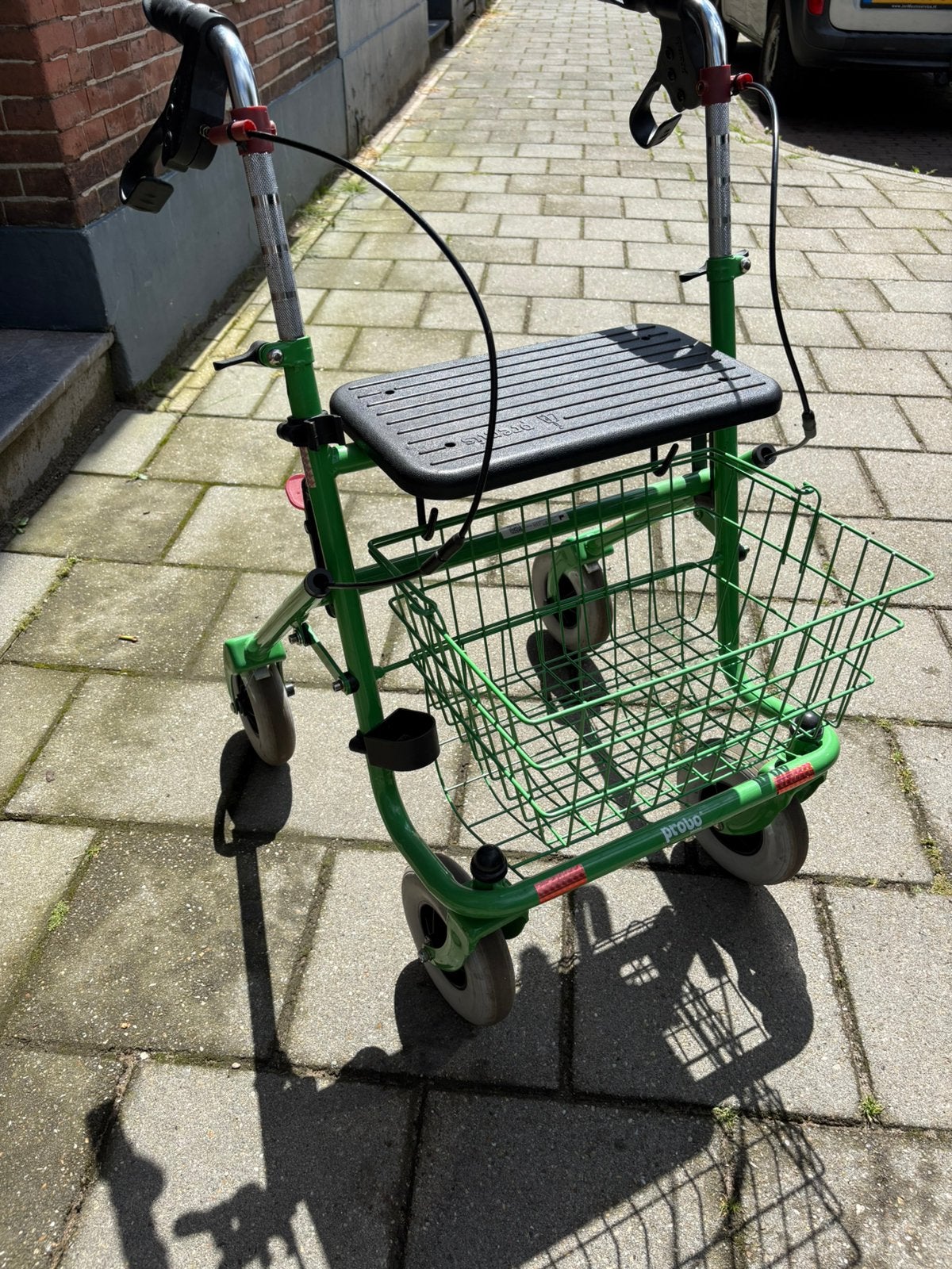 Provo rollator met mandje groen, Diversen, Ophalen, Opvouwbaar, Gebruikt