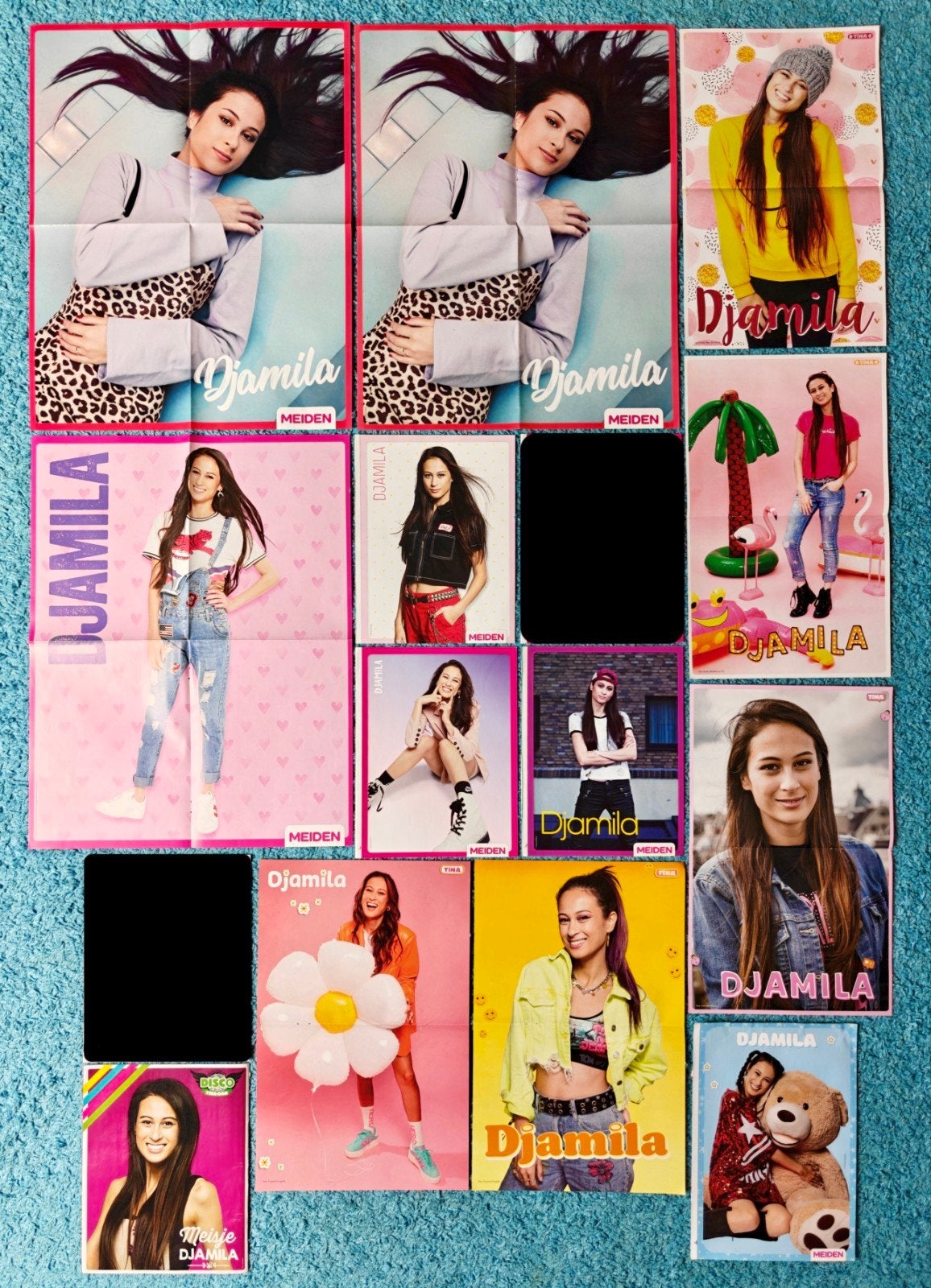 Meisje Djamila poster collectie, Ophalen of Verzenden, Nieuw, Film en Tv