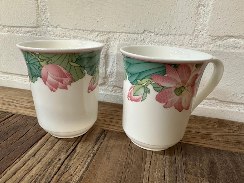 Villeroy en boch jade koffiekoppen, Huis en Inrichting, Keuken | Servies, Ophalen of Verzenden, Zo goed als nieuw, Porselein, Overige stijlen