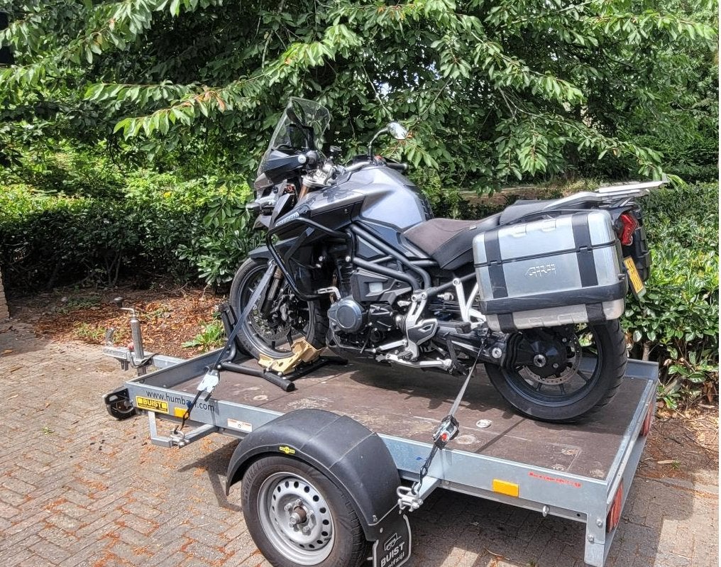 Te huur: Motoraanhanger voor 1 motor – €25,00 per dag, Diensten en Vakmensen, Verhuur | Auto en Motor, Aanhangwagen