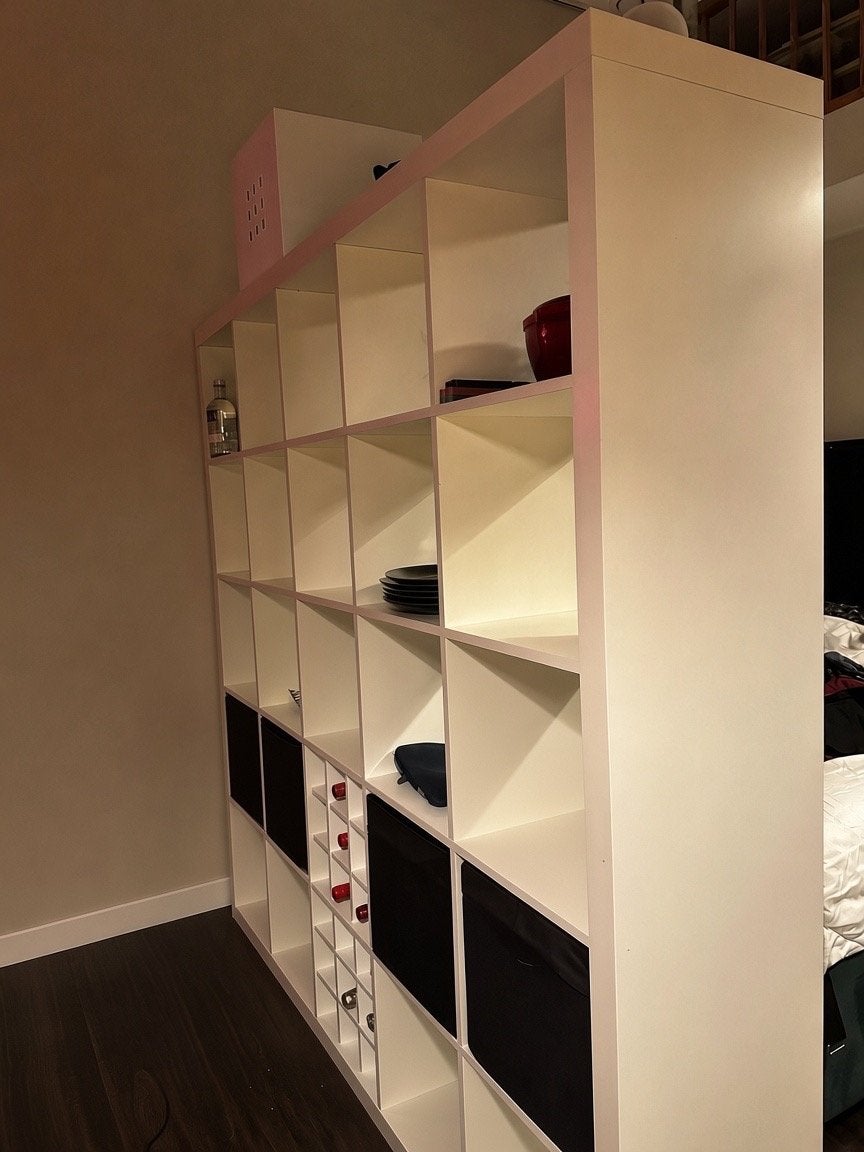 IKEA Kallax kast 5x5 met accessoires, Huis en Inrichting, Ophalen, Gebruikt