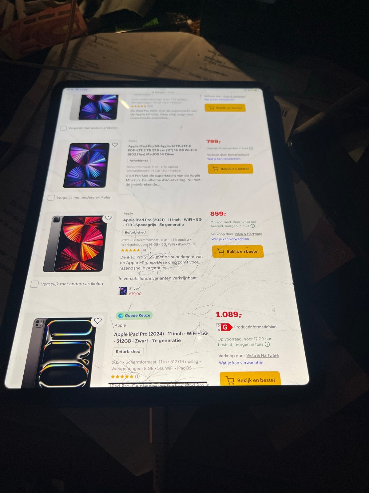 Apple iPad Pro 11 inch -512GB - met 5 g !! En pencel !!, Computers en Software, Ophalen, Zwart, 11 inch, Nieuw