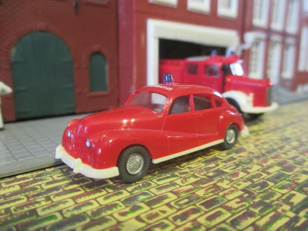 BMW 501 - Wiking Feuerwehr / brandweer / brandcommandant, Hobby en Vrije tijd, Ophalen of Verzenden, Zo goed als nieuw, Auto, Wiking