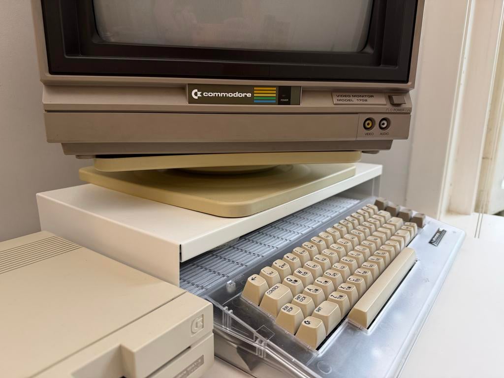 Vintage CRT Monitor Standaard - Commodore 1702 compatibel, Ophalen of Verzenden, Gebruikt