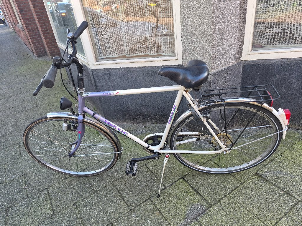Cumberland herenfiets Wit, 58 cm 28 inch, GV Tourist,  goede, Gebruikt, Velgrem, Versnellingen, Cumberland