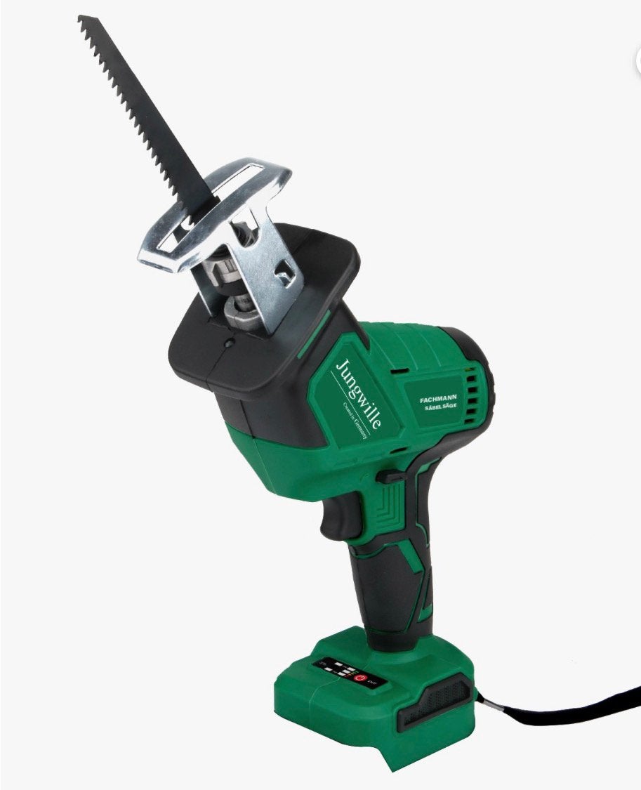 Nieuwe Jungwille JW-387 reciprozaag op accu body, Tuin en Terras, Ophalen of Verzenden, Nieuw, Accu