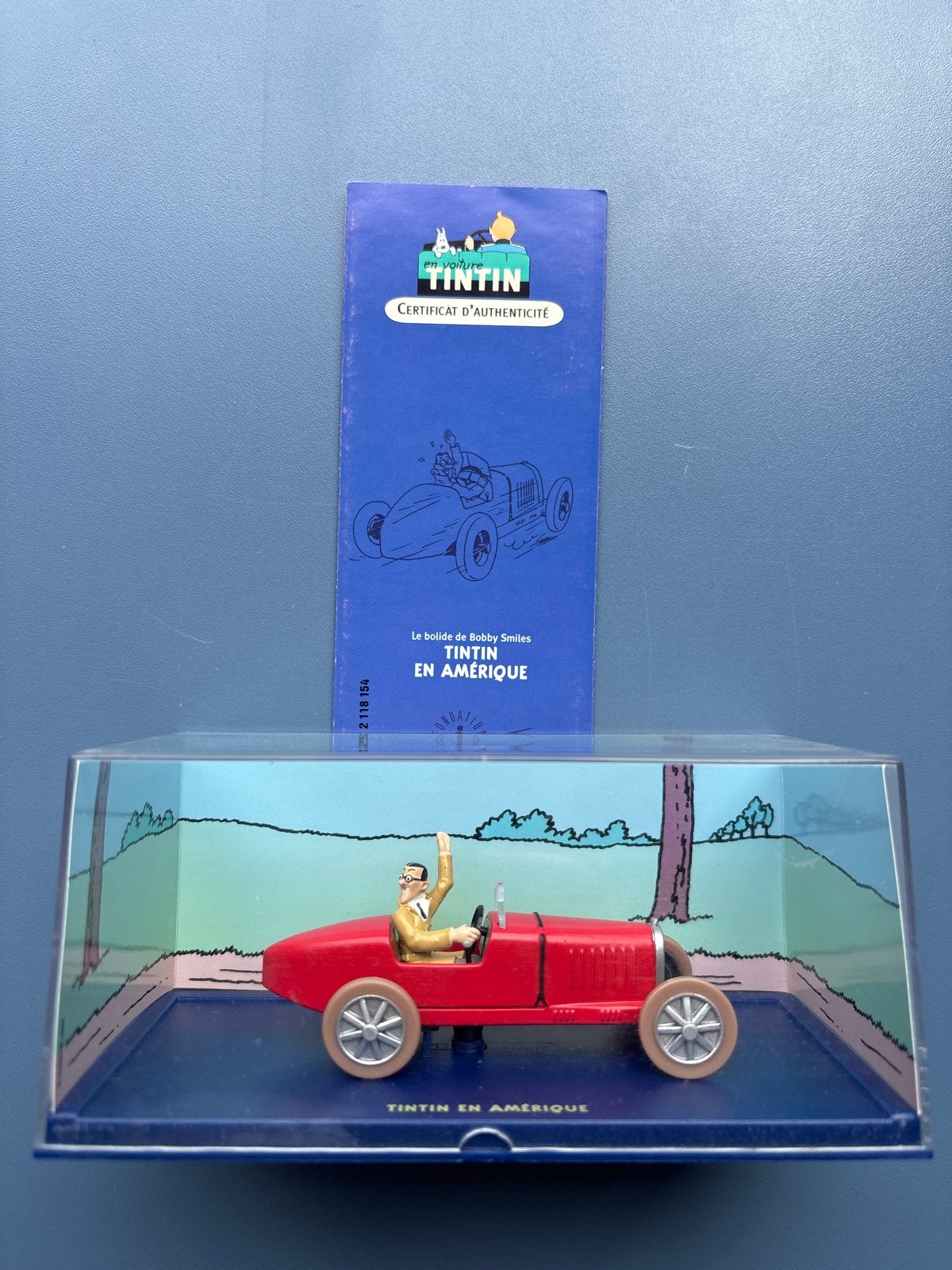 Kuifje auto 1/43 - De bolide van Bobby Smiles, Ophalen of Verzenden, Nieuw, Auto, Overige merken