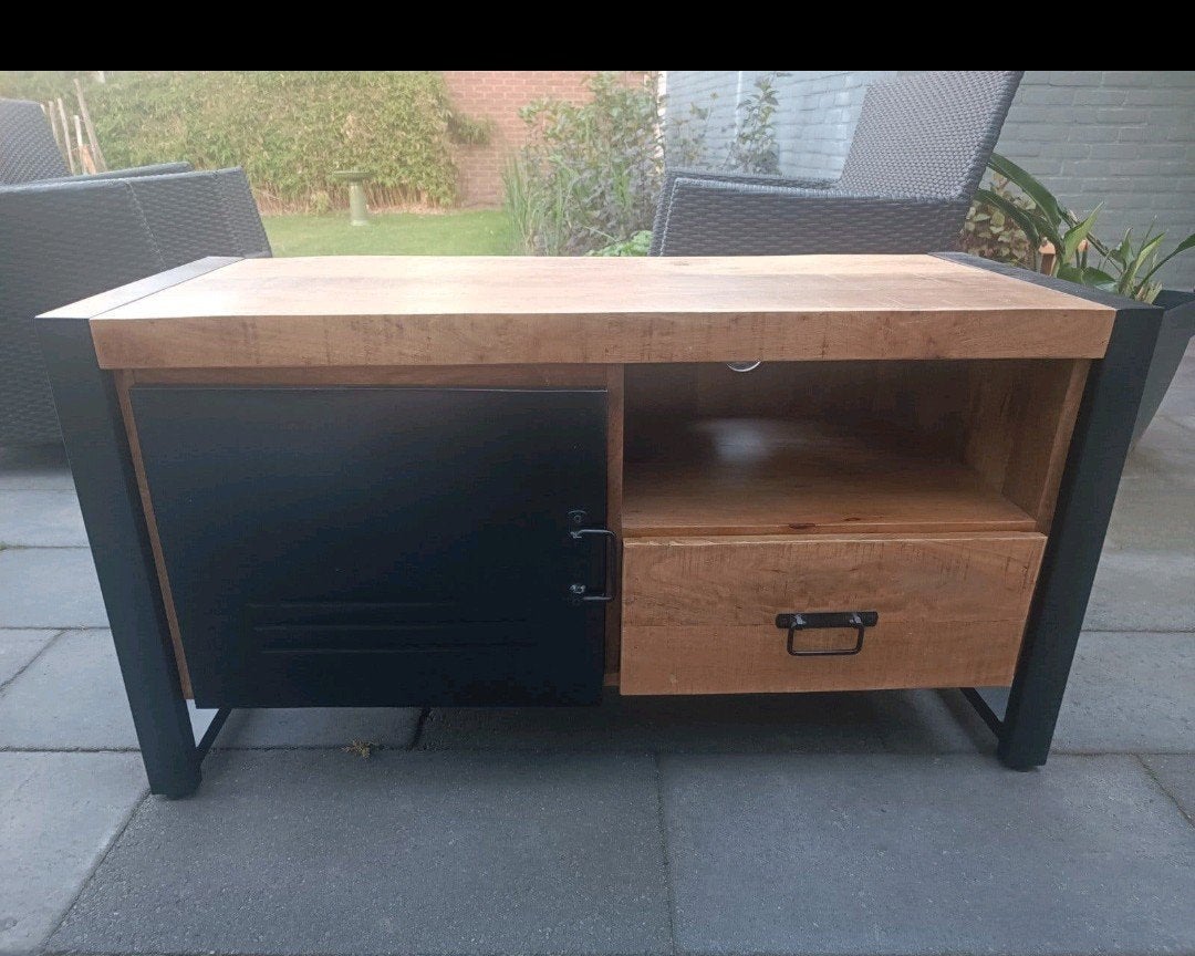 Industriële tv meubel, Ophalen, 25 tot 50 cm, 50 tot 100 cm