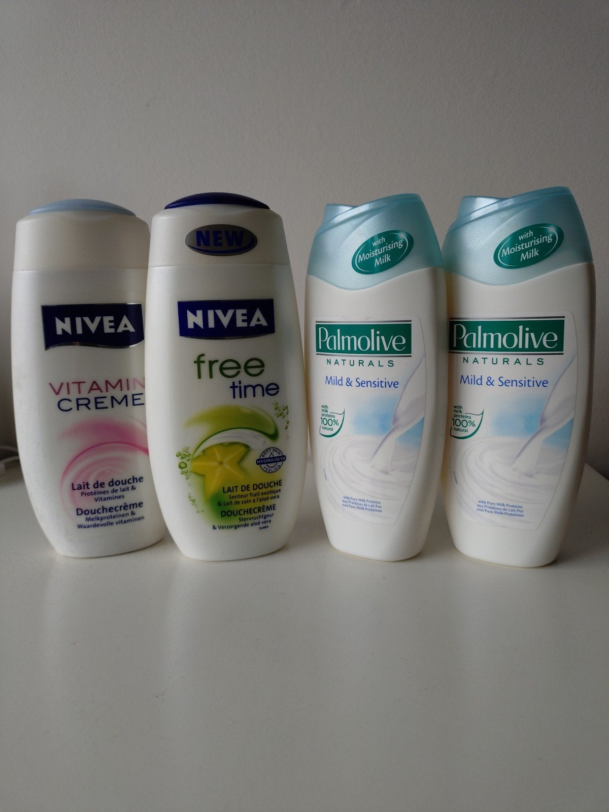 Shower gel/crème Nivea Palmolive 4 stuks, Ophalen, Nieuw, Bad & Douche