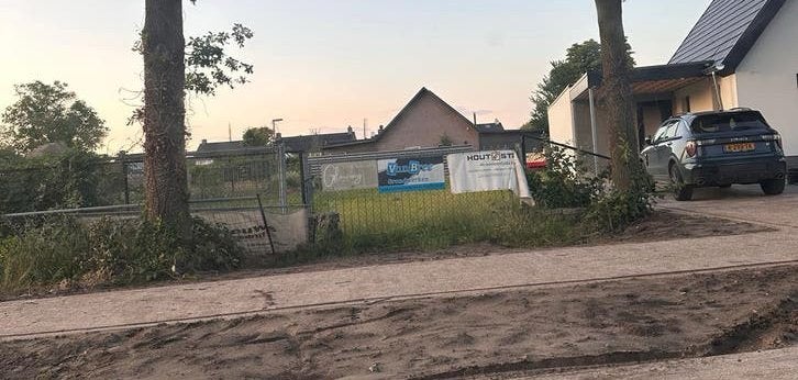 Stalen tuinpoort, Tuin en Terras, Tuinpoorten, Gebruikt, 200 cm of meer, Ophalen of Verzenden, IJzer
