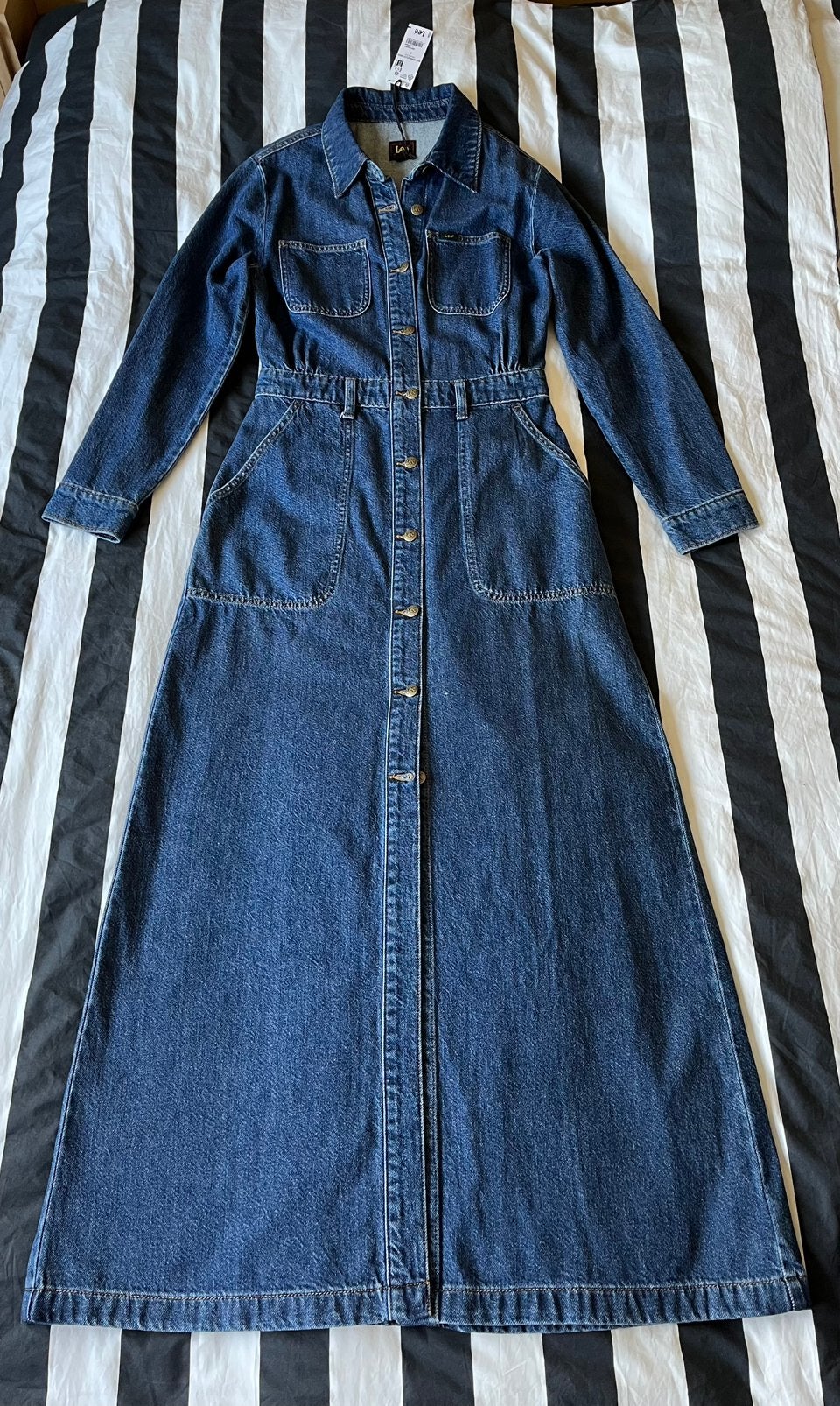 Nieuw lange Lee spijkerjurk in maat S, Verzenden, Nieuw, Maat 36 (S), Blauw