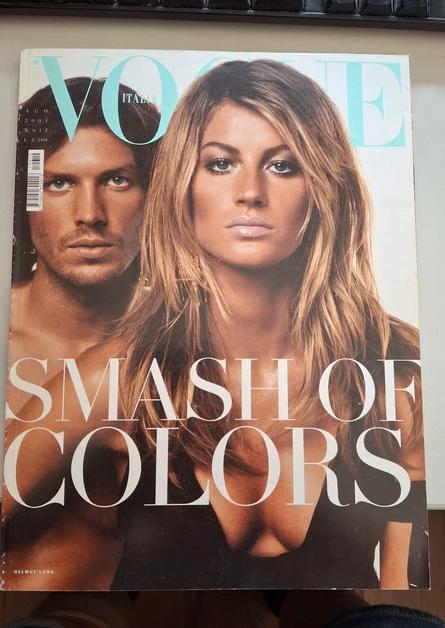 Vogue Italia aug 2001 Gisele Bündchen & Matt Duffie, Ophalen of Verzenden, Zo goed als nieuw, Glossy