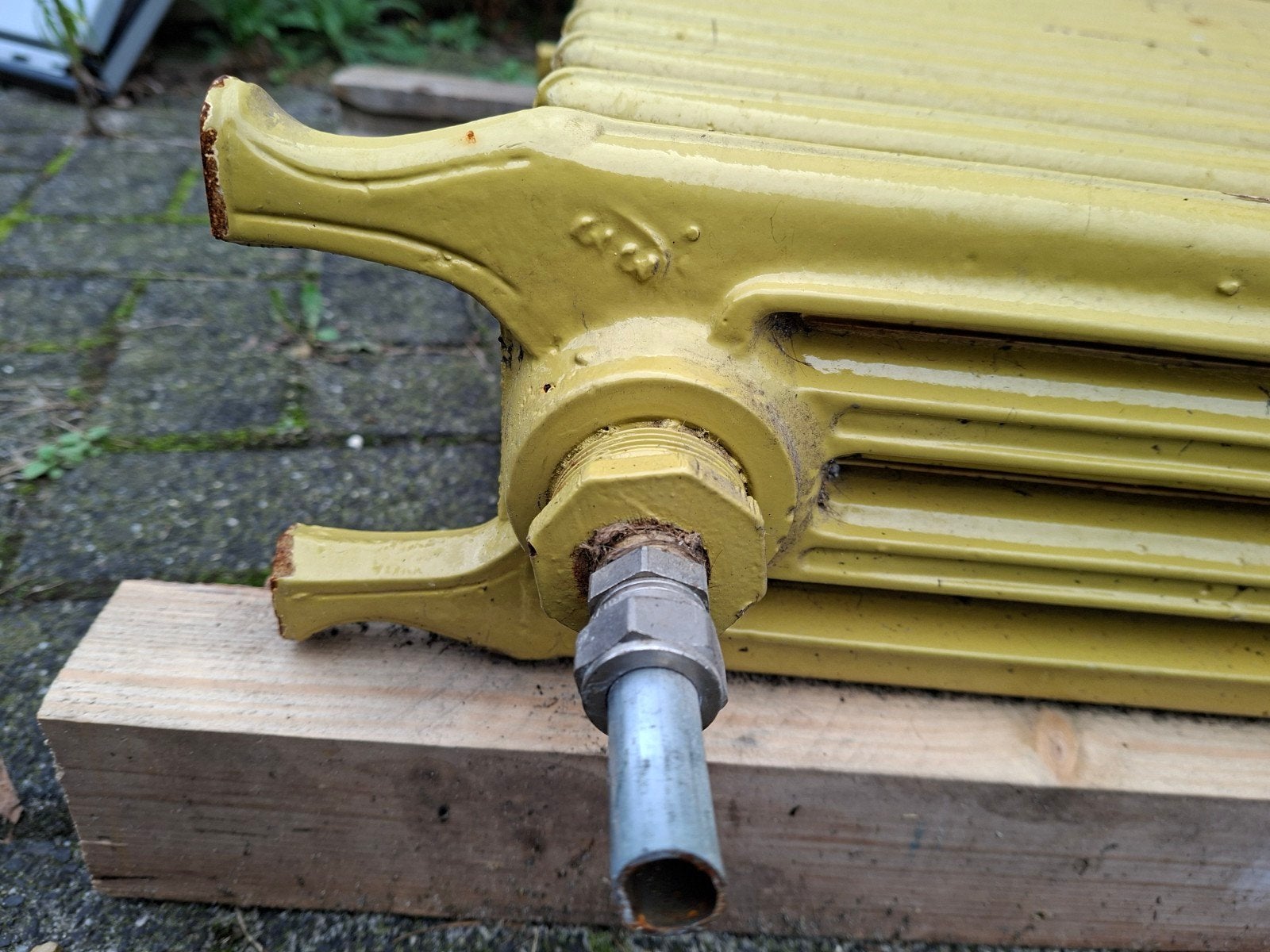 klassieke radiator op pootjes - 75x100x14cm, Ophalen, Gebruikt, Radiator, 60 tot 150 cm