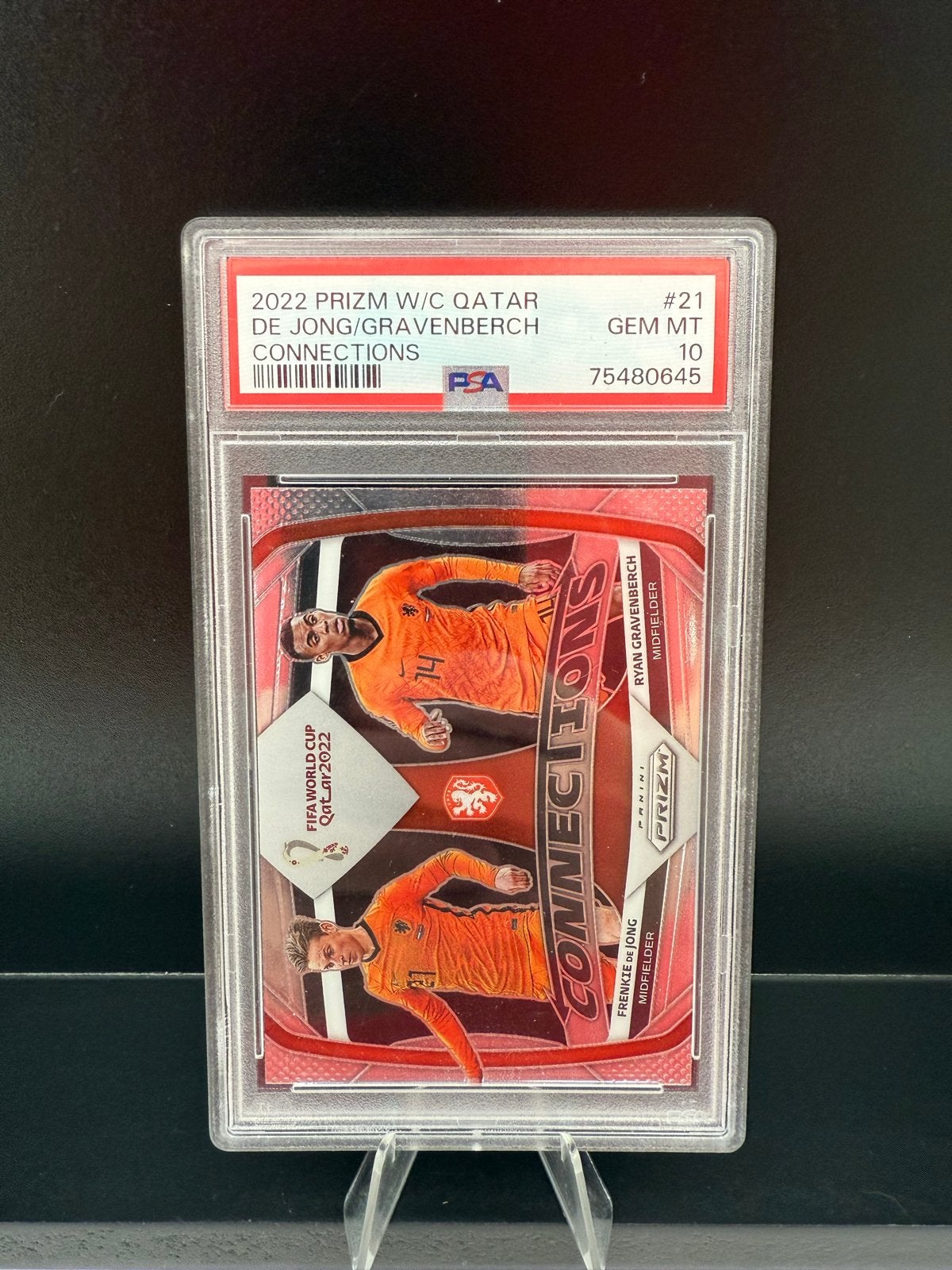 Frenkie de Jong / Ryan Gravenberch PSA10 Panini Prizm 2022, Ophalen of Verzenden, Nieuw, Buitenlandse clubs, Spelerskaart