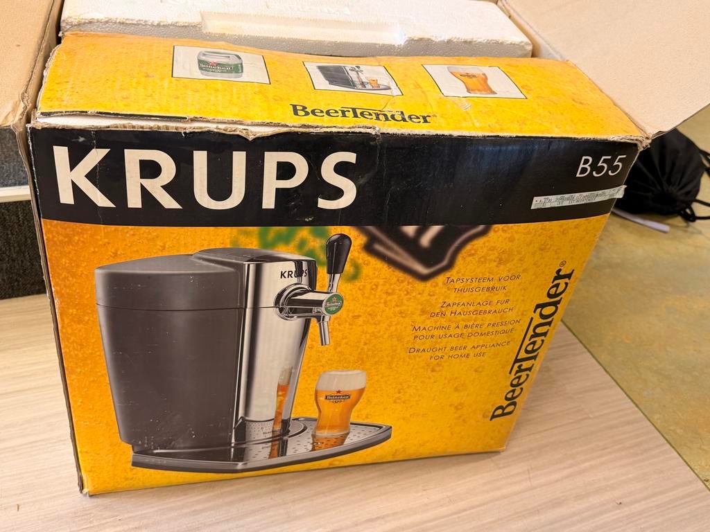 Krups Beertender B55 - Thuistap in goede staat, Ophalen, Zo goed als nieuw, Krups