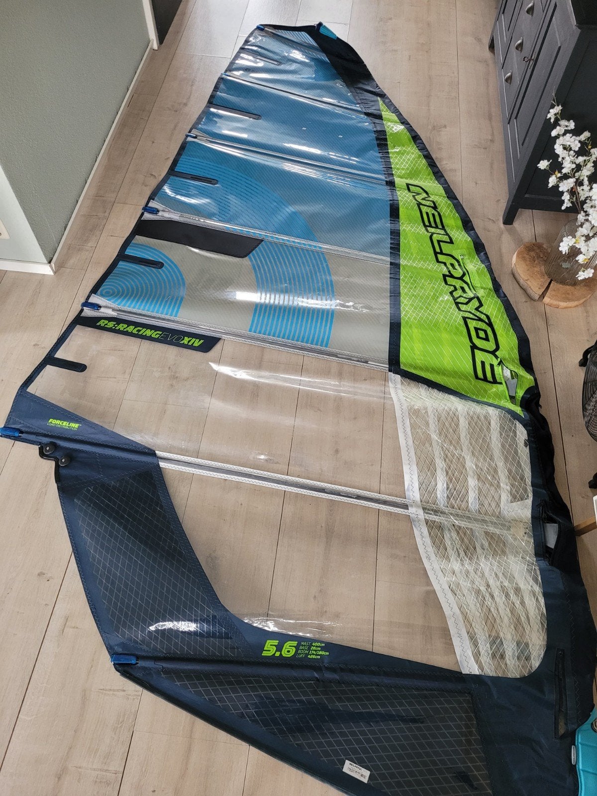 NeilPryde RS:Racing EVO XIV 5.6m² windsurfzeil, Watersport en Boten, Ophalen, 5 tot 6.5 m², Zo goed als nieuw, Neilpryde