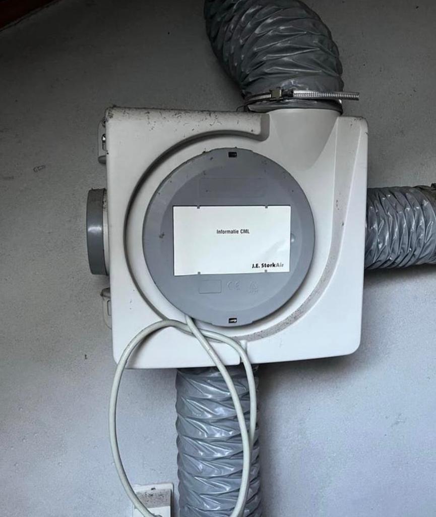Mechanische ventilatiebox - StorkAir, Doe-het-zelf en Verbouw, Ventilatie en Afzuiging, Ophalen of Verzenden, Gebruikt, Afzuiger