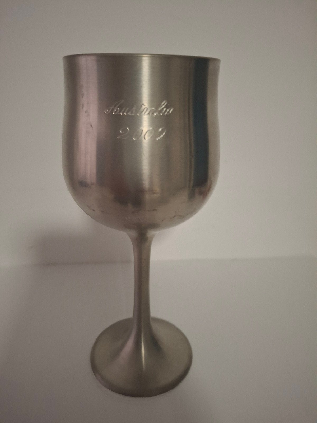 Vintage Tinnen Wijnglas - Australië 2009, Ophalen of Verzenden