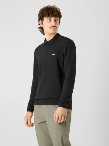 Antwrp Boucle Longsleeve Polo - 100% Biologisch Katoen, Kleding | Heren, Overige Herenkleding, Ophalen of Verzenden, Zo goed als nieuw