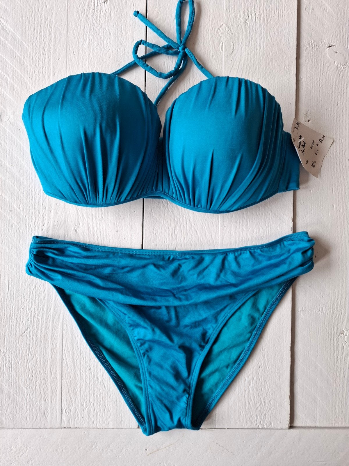 Gossip on the Beach turquoise bandeau bikini maat 40D ni, Kleding | Dames, Blauw, Nieuw, Ophalen of Verzenden, Bikini